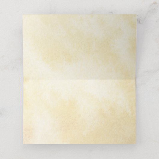 秋フローラパープルバーンオレンジイエロー座席表 プレイスカード (内部開封)