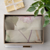 秋フローラピンクあじさい花の鳥のデコパージュ 薄葉紙 (ギフト)