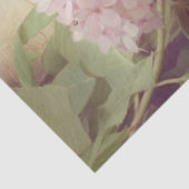 秋フローラピンクあじさい花の鳥のデコパージュ 薄葉紙 (詳細)