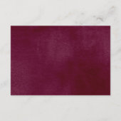 秋フローラピンクバーガンディ赤ちゃんシャワーブックリクエスト エンクロージャーカード (裏面)