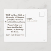 秋フローラファミリー懇親会葉書 シーズンポストカード (裏面)