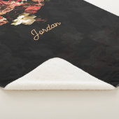 「秋フローラファンタジー」 シェルパブランケット (3/4)