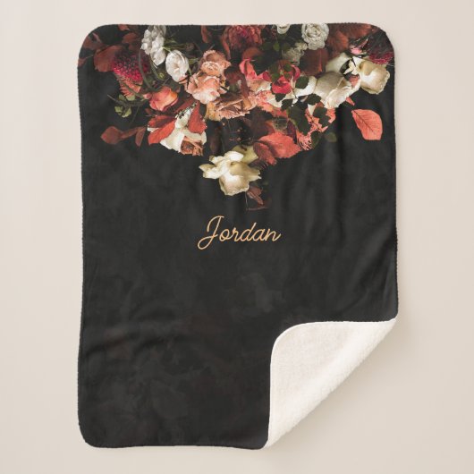 「秋フローラファンタジー」 シェルパブランケット (正面)