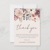 秋フローラフラットサンキューカード サンキューカード (正面)