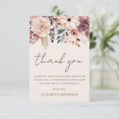 秋フローラフラットサンキューカード サンキューカード (スタンド正面)