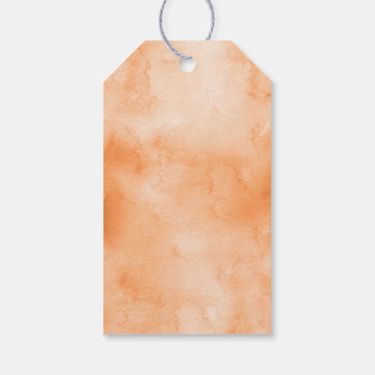 秋フローラブライダルシャワーありがとうギフトラベル ギフトタグ (裏面)