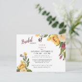 秋フローラブライダルシャワーひまわり ポストカード (スタンド正面)