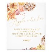 秋フローラブライダルシャワーアップルサイダー フォトプリント            (正面)