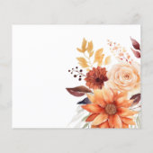 秋フローラブライダルシャワーレシピカード (裏面)