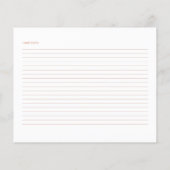 秋フローラブライダルシャワーレシピカード (裏面)