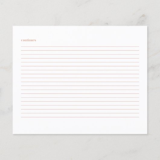 秋フローラブライダルシャワーレシピカード (裏面)