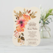 秋フローラブライダルシャワー招待状 (スタンド正面)