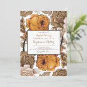 秋フローラブライダルシャワー招待状 招待状 (スタンド正面)