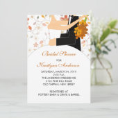 秋フローラブライダルシャワー招待 招待状 (スタンド正面)