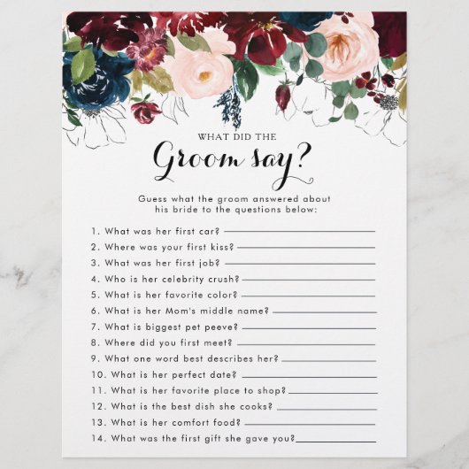 秋フローラブライダルシャワー新郎は何と言った (正面)