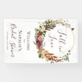 秋フローラブライダルシャワー歓迎 横断幕 (横)