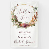 秋フローラブライダルシャワー歓迎 横断幕 (縦)