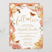 秋フローラブライダルシャワー秋秋インラブ  招待状 (正面/裏面)