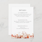 秋フローラブライダルシャワー エンクロージャーカード (正面/裏面)