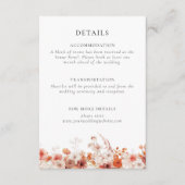 秋フローラブライダルシャワー エンクロージャーカード (正面)