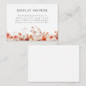 秋フローラブライダルシャワー エンクロージャーカード (正面/裏面)