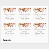 秋フローラブライダルシャワー スクエアシール (シート)