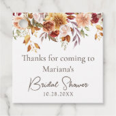 秋フローラブライダルシャワー フェイバータグ (正面)