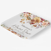 秋フローラブライダルシャワー ペーパープレート (傾斜あり)