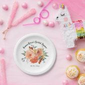 秋フローラブライダルシャワー ペーパープレート (パーティー)