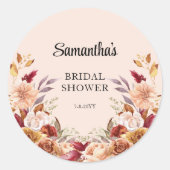 秋フローラブライダルシャワー ラウンドシール (正面)
