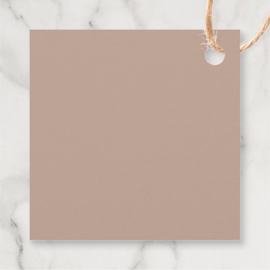 秋フローラブラウンニュートラルベビーの開花シャワー フェイバータグ (裏面)