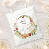 秋フローラブルガンディホワイトパンプキンブライダルシャワーF フェイバーバッグ (クリップ留めされた状態)