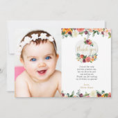 秋フローラブルゴーニュ白カボチャサンキューカード 招待状 (正面)