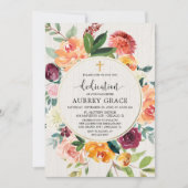 秋フローラブルゴーニュ素朴な水の色の奉納 招待状 (正面)