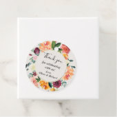 秋フローラブルゴーニュ赤面ピンク水色 フェイバータグ (インサイチュ)