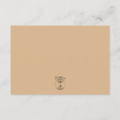 秋フローラブーケと金ゴールド結婚詳細 エンクロージャーカード (裏面)