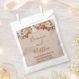 秋フローラブーケオンタウペフティングバッグ フェイバーバッグ