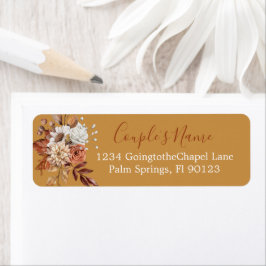 秋フローラブーケオン金ゴールドラベル ラベル