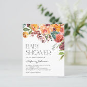 秋フローラブーケオータムベビーシャワー招待状 (スタンド正面)
