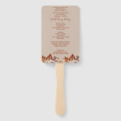 秋フローラブーケタ結婚ウペズハンドファン ハンドファン (裏面)