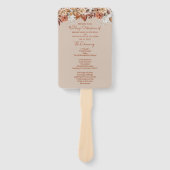 秋フローラブーケタ結婚ウペズハンドファン ハンドファン (正面)