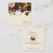 秋フローラブーケデザインスクエア名刺 スクエア名刺 (正面/裏面)