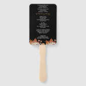 秋フローラブーケブラック結婚ズ ハンドファン (裏面)