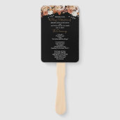 秋フローラブーケブラック結婚ズ ハンドファン (正面)