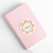 秋フローラベビーシャワーありがとう ラウンドシール