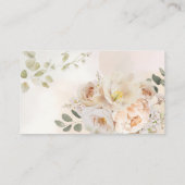 秋フローラベビーシャワーギフトレジストリQRコード エンクロージャーカード (裏面)