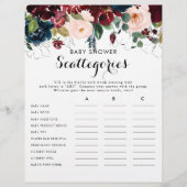 秋フローラベビーシャワースキャッタゴリーゲーム (正面)