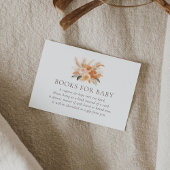 秋フローラベビーシャワーブックベビー エンクロージャーカード