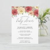 秋フローラベビーシャワー招待状 招待状 (スタンド正面)