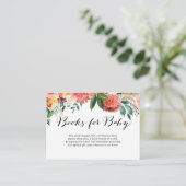 秋フローラベビーシャワー挿入カード エンクロージャーカード (スタンド正面)